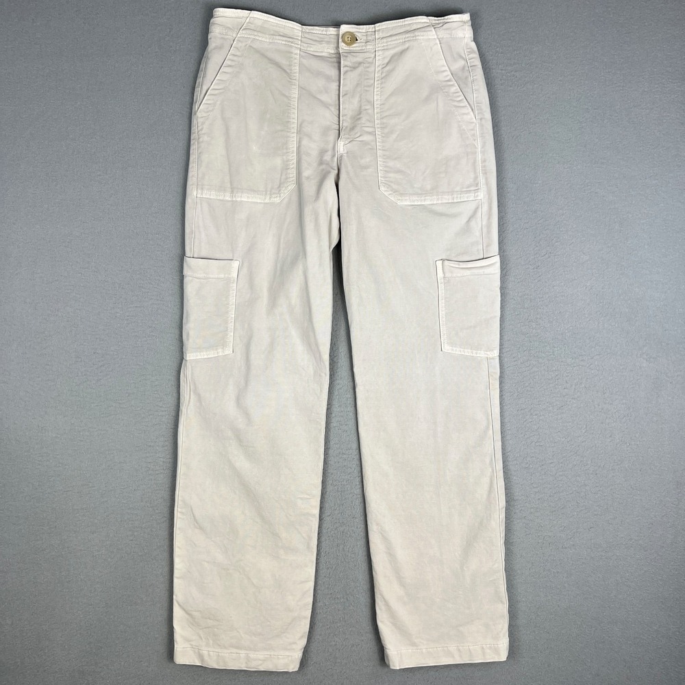 Marine Layer Aria Cargo Pants Womans 8 (Fit 32x30.5) Utility Straight Leg Twill